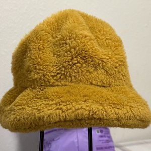 Steve Madden Women's Faux Fur Hat Golden Yellow One Size